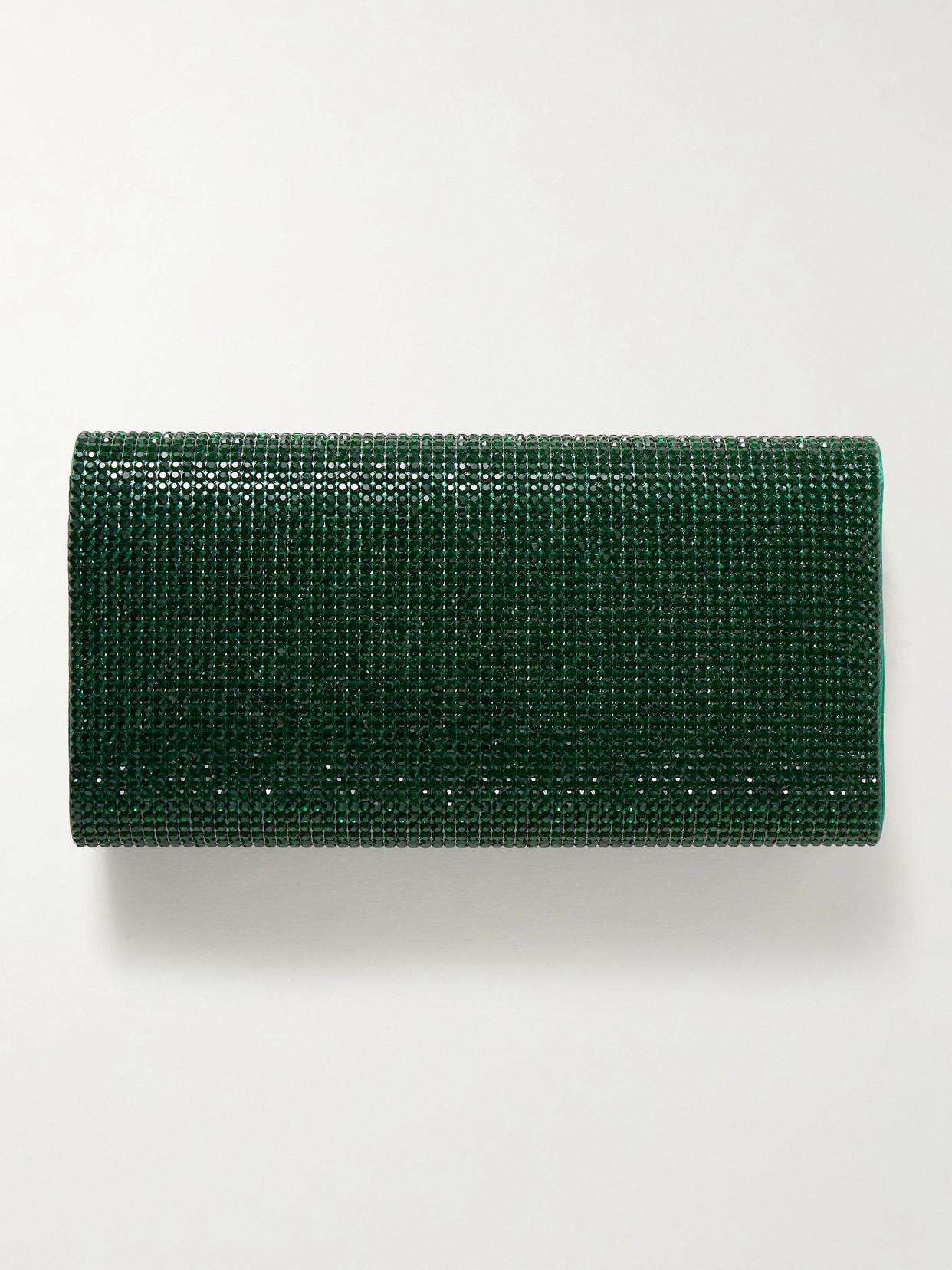 Judith Leiber Perry Crystal-embellished Satin Clutch