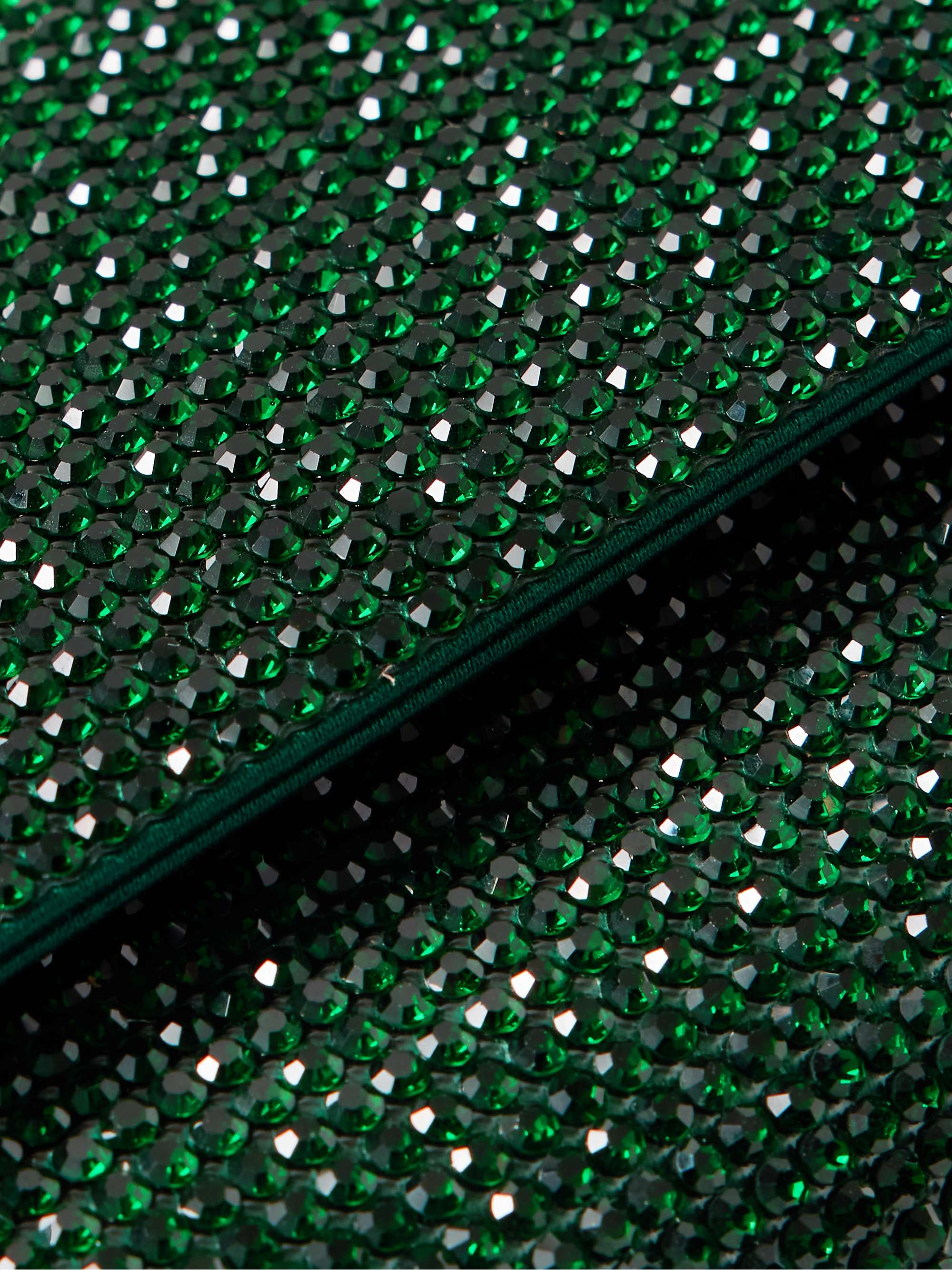 JUDITH LEIBER COUTURE Perry crystal-embellished satin clutch