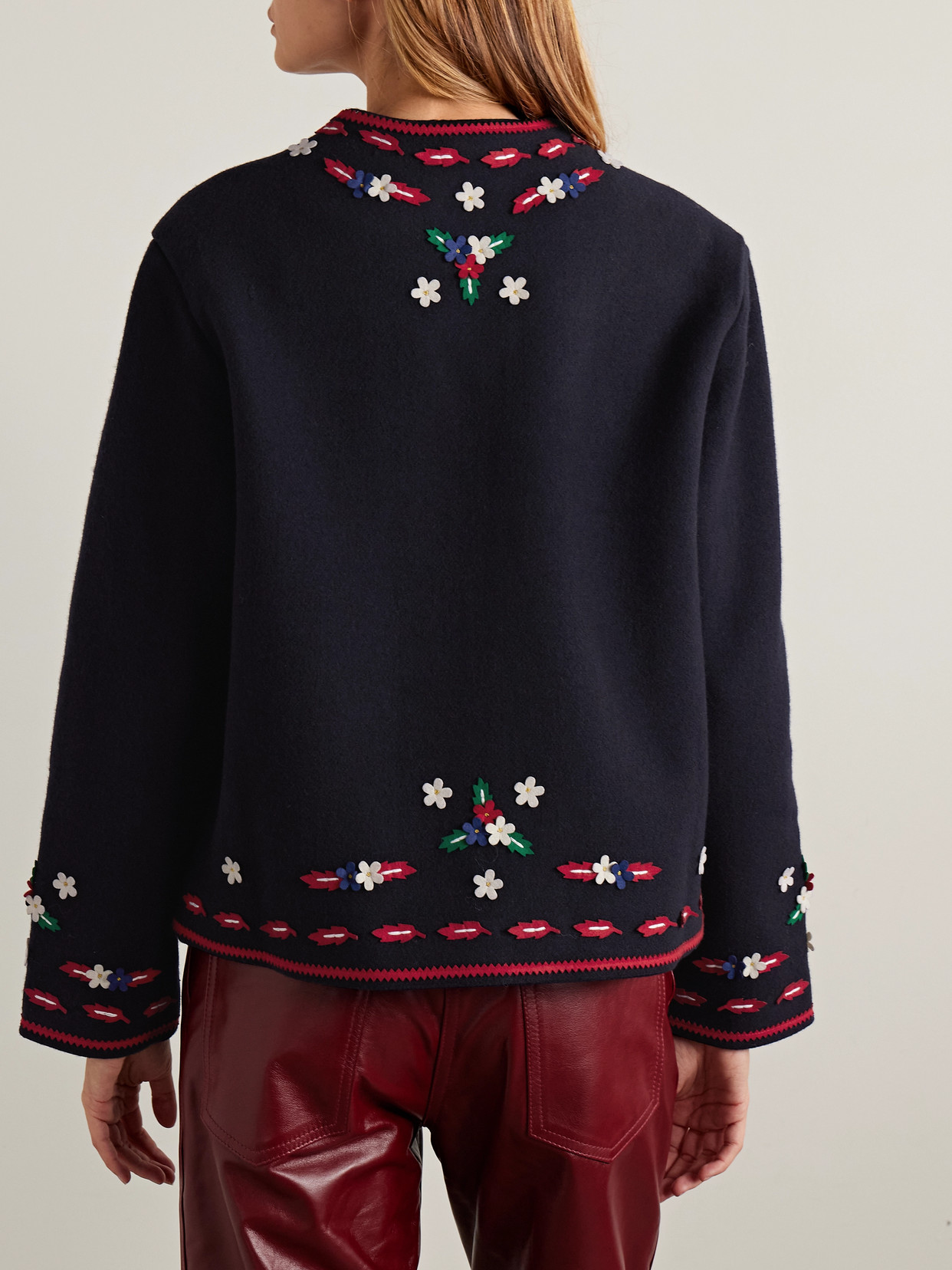 Bode Carroll Wool Jacket In Black