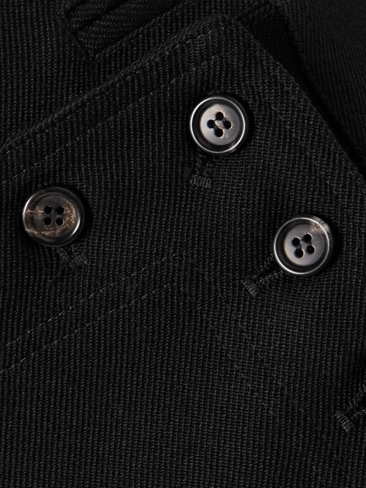 Bode Sailor Wool-twill Straight-leg Pants In Black