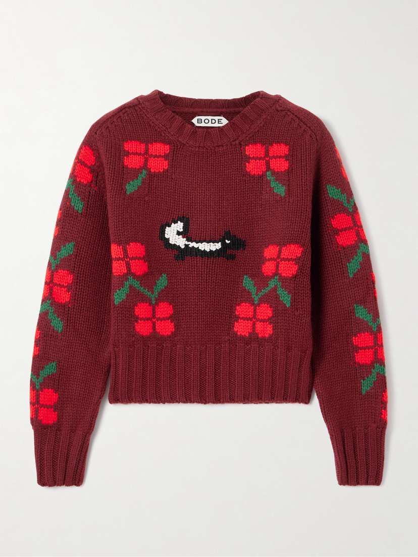 BODE Intarsia-knit Wool Sweater