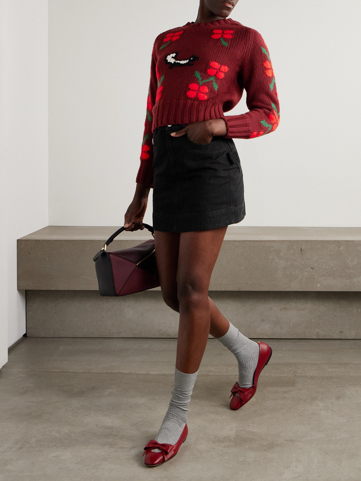 Intarsia-Knit Sweater