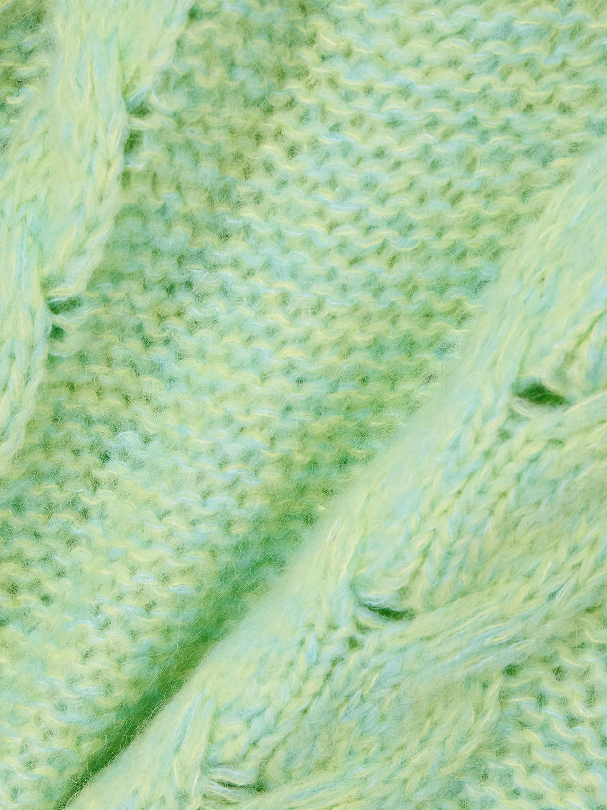 Bode Eiderdown Sweater In Green