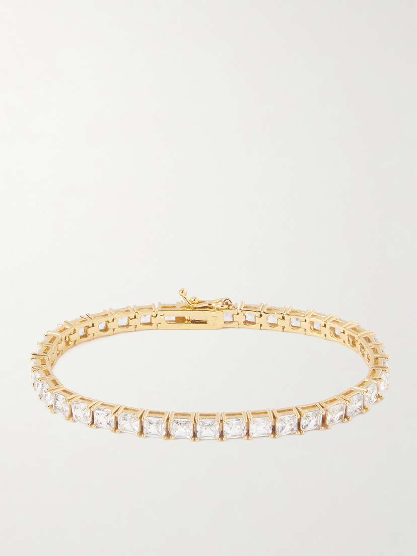 Roxanne Assoulin Gia Gold-tone Cubic Zirconia Tennis Bracelet