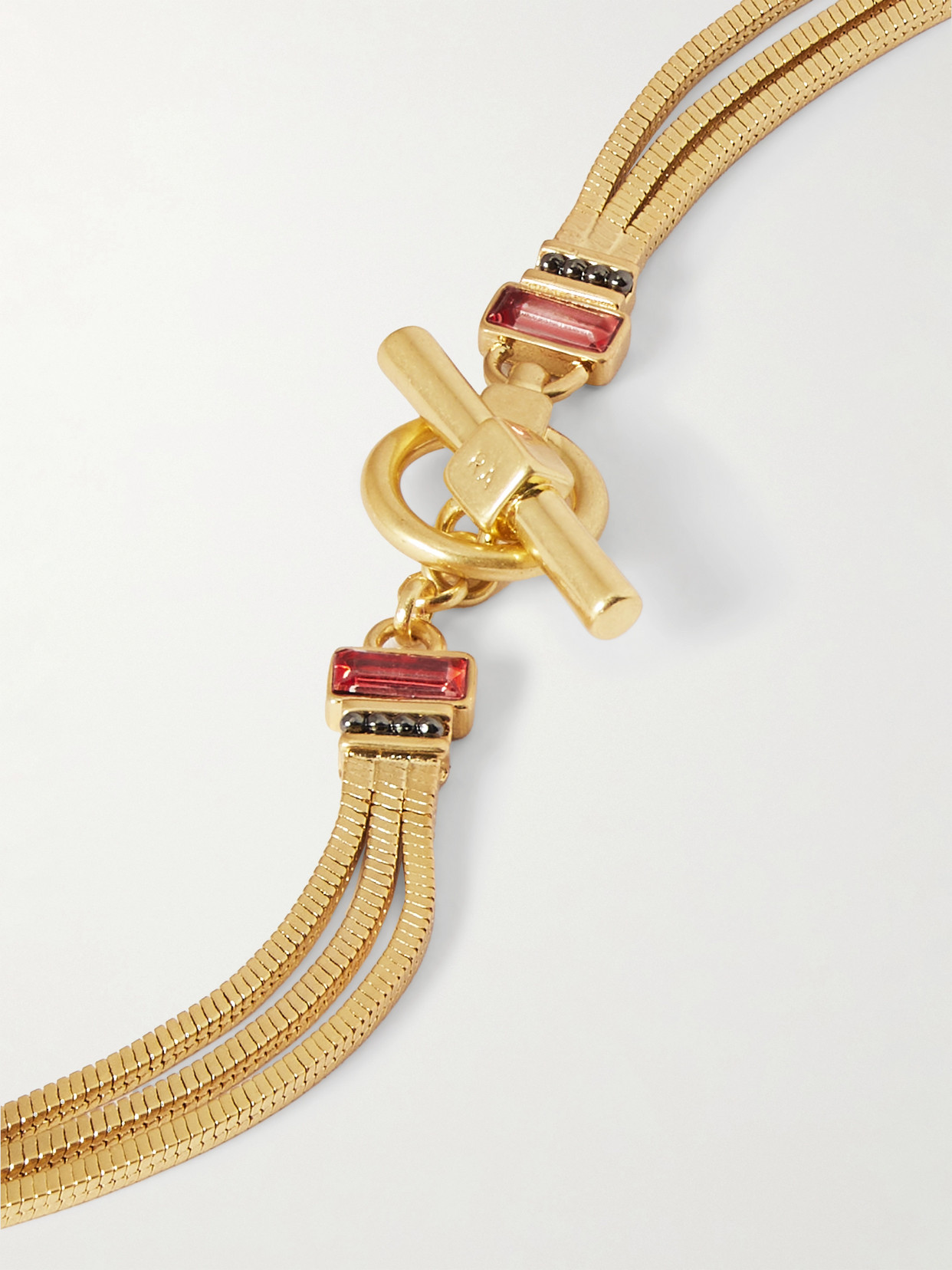 Roxanne Assoulin The Slinky Gold-tone Crystal Necklace