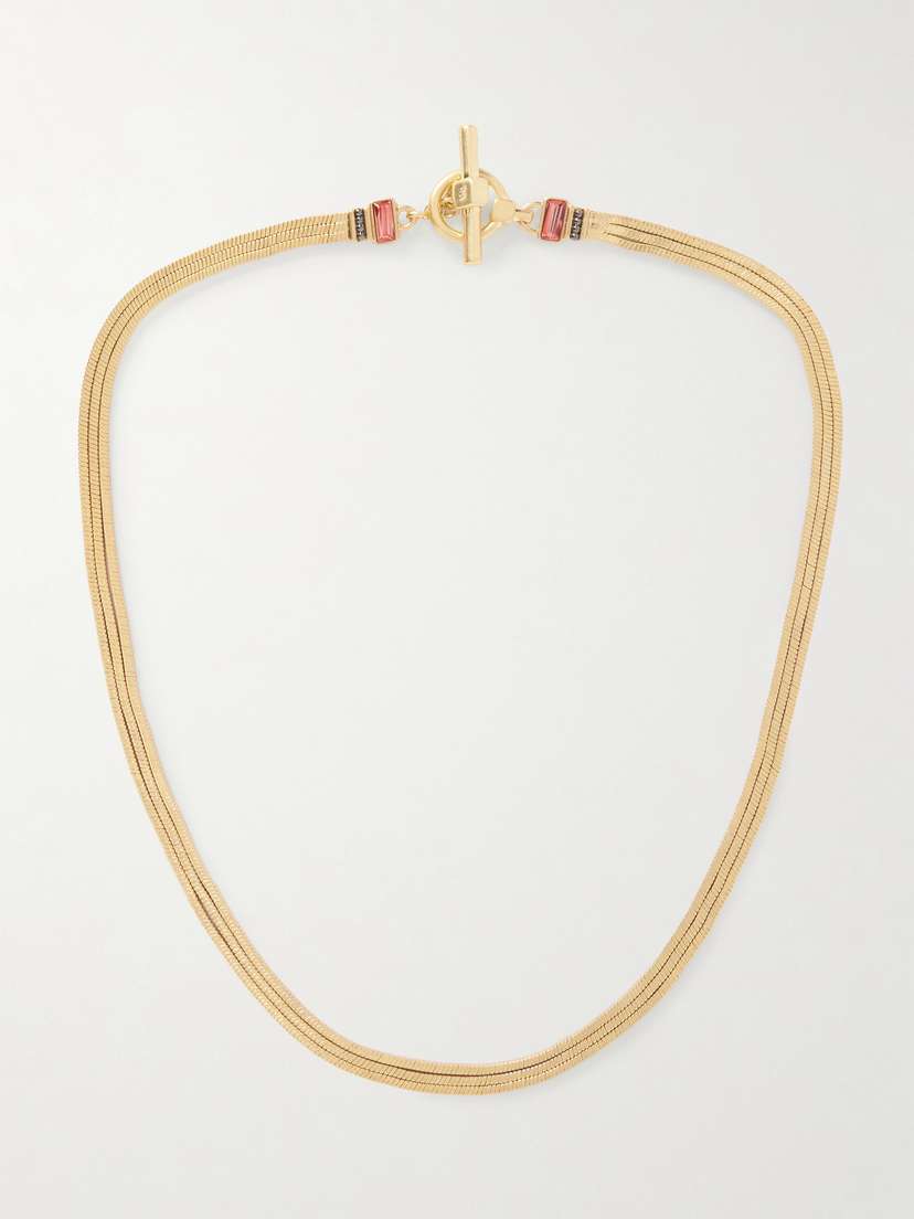 Roxanne Assoulin The Slinky Gold-tone Crystal Necklace