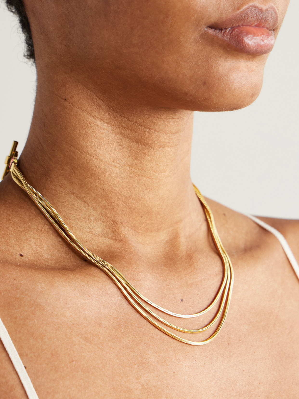Roxanne Assoulin The Slinky Gold-tone Crystal Necklace