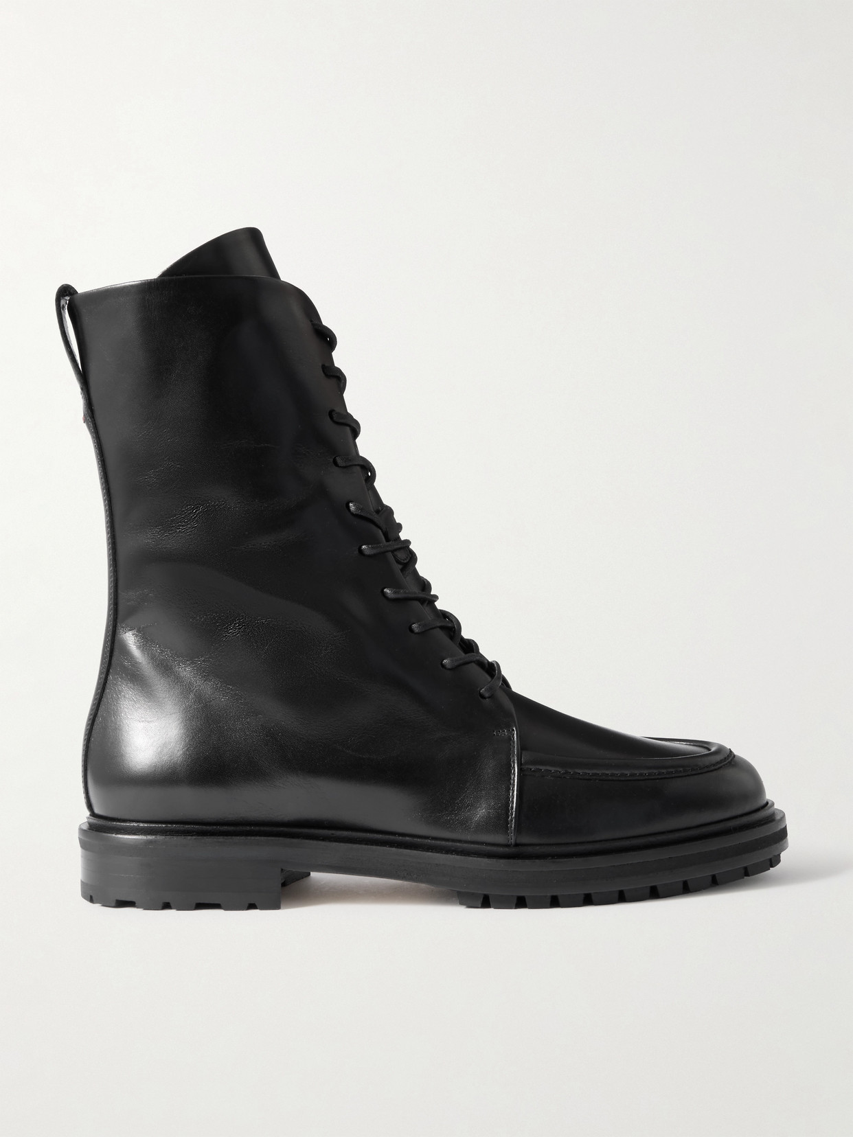 Aeyde Tate Leather Ankle Boots In Black