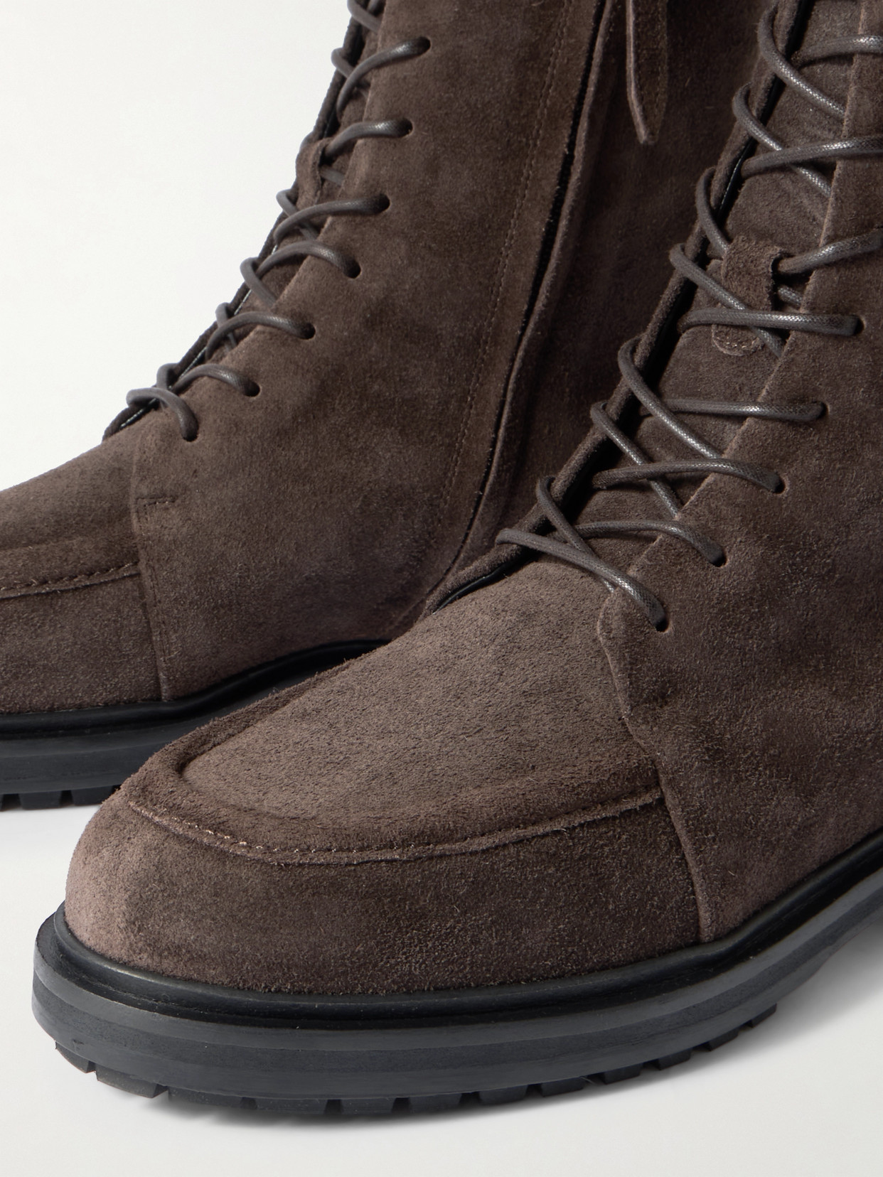 Aeyde Tate Suede Ankle Boots In Brown