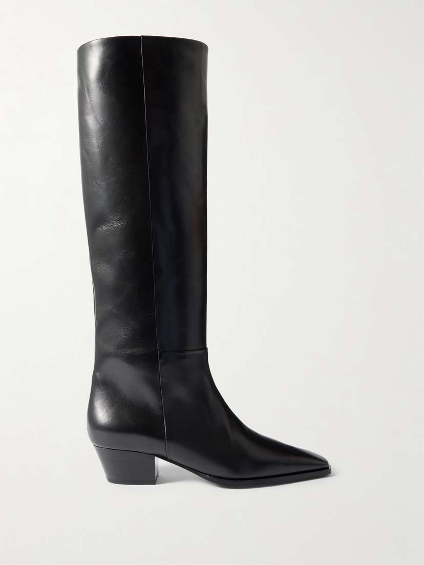 aeyde Medea Leather Knee Boots