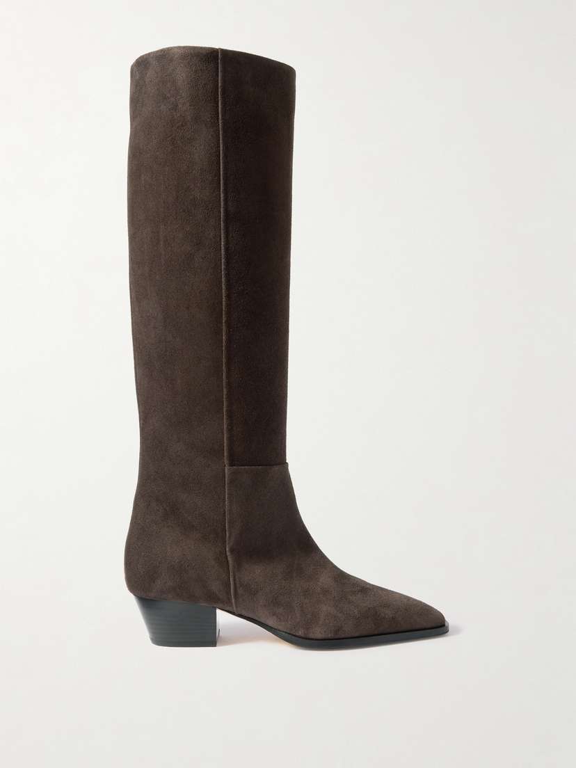 aeyde Medea Suede Knee Boots