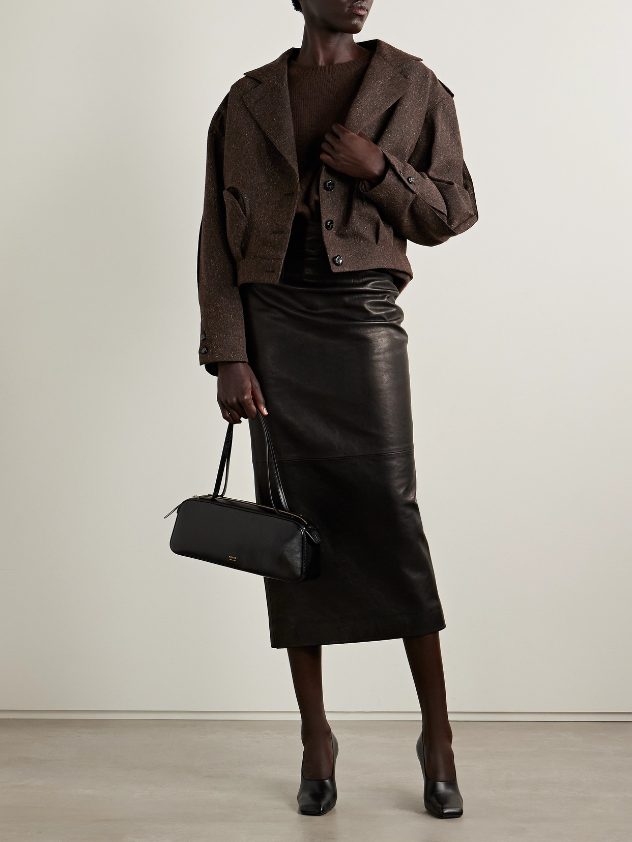 Blazé Milano Kiso Wool-blend Canvas Jacket In Brown