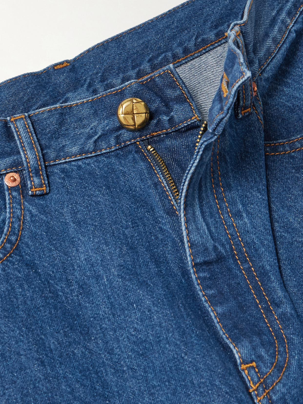 Blazé Milano Nariida Java Embroidered High-rise Wide-leg Jeans In Blue