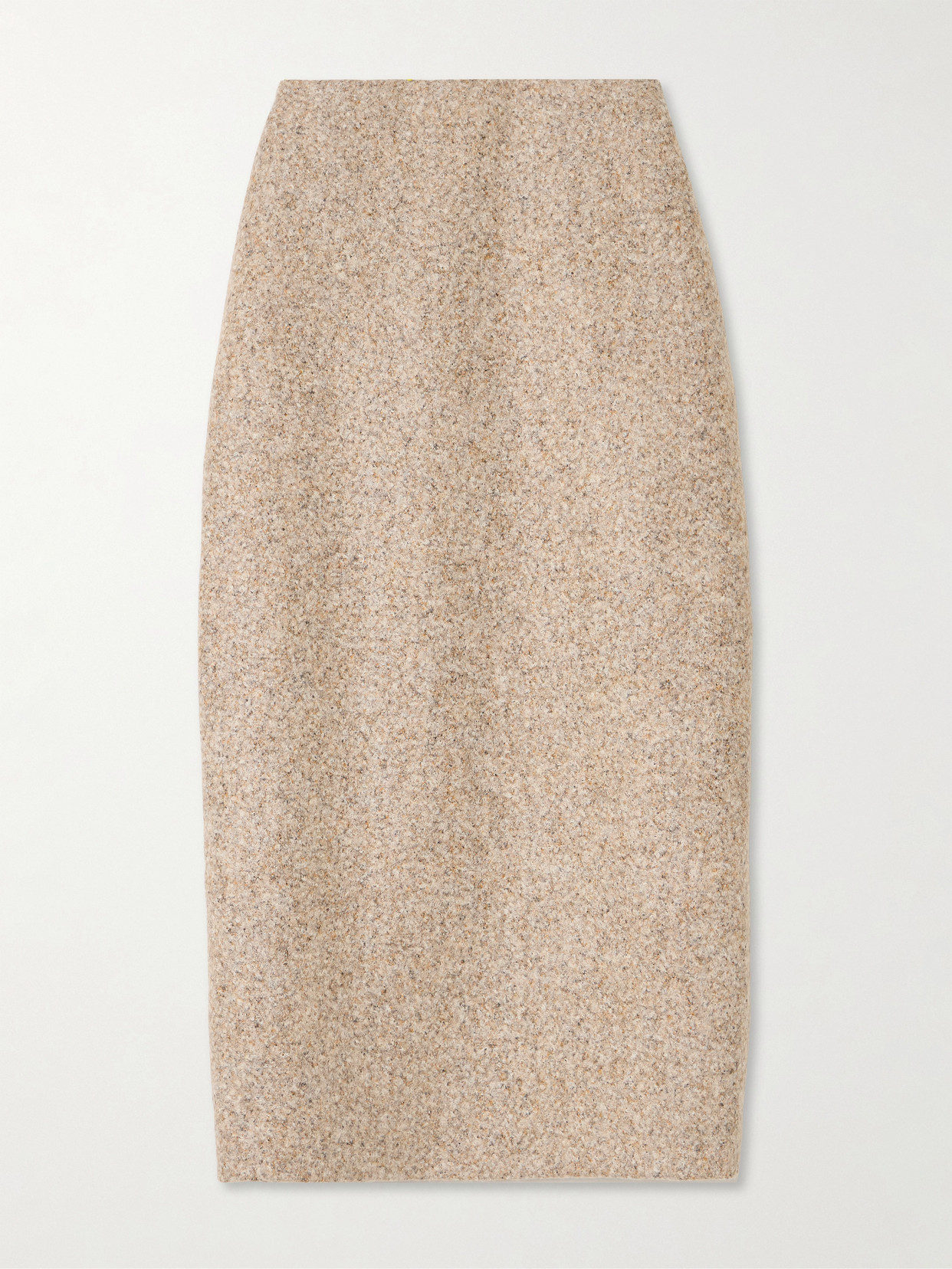 Blazé Milano Sussex Alpaca And Wool-blend Midi Skirt In Neutral