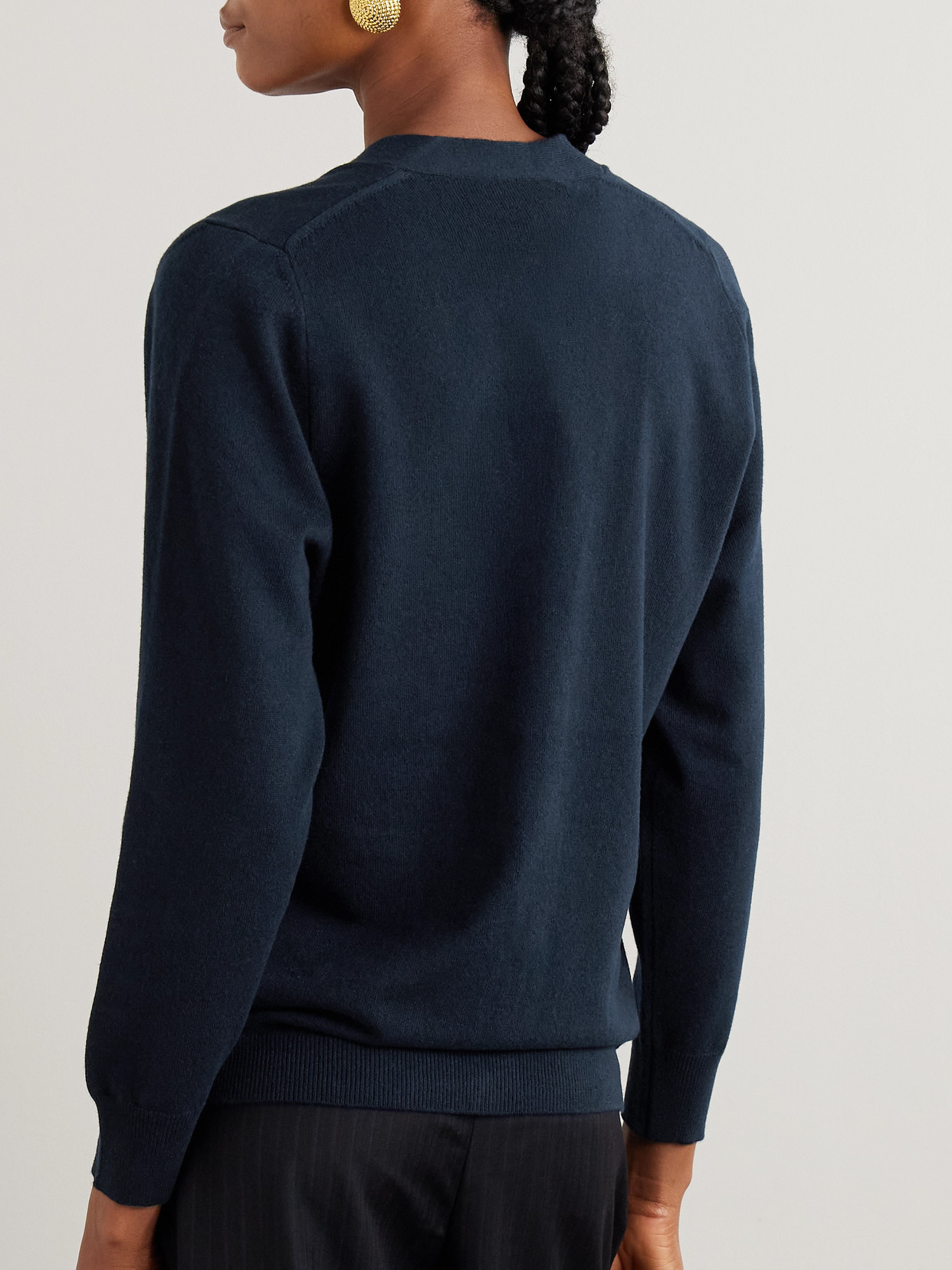 Blazé Milano Highland Wool And Cashmere-blend Cardigan In Blue
