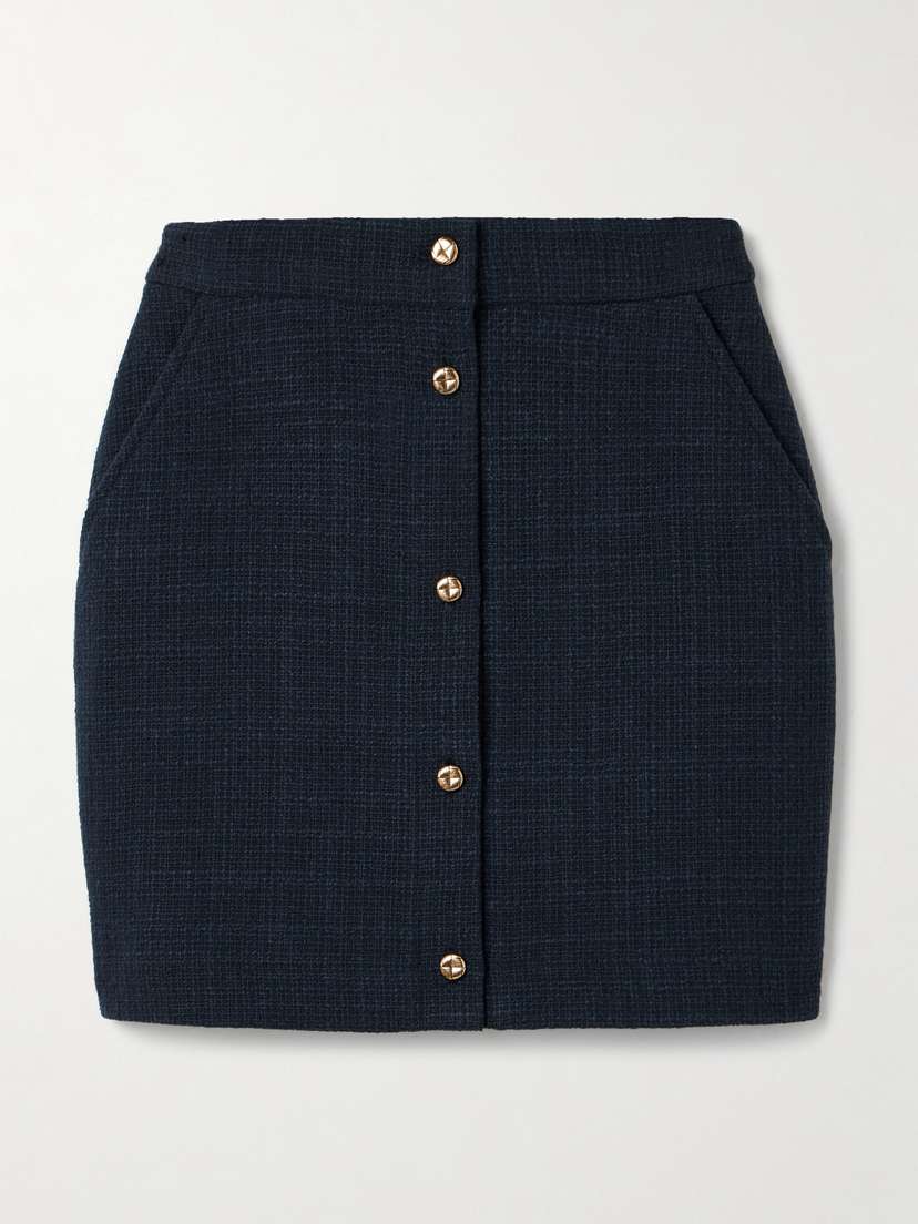 Blazé Milano Missy Appaloosa Cotton-blend Tweed Mini Skirt