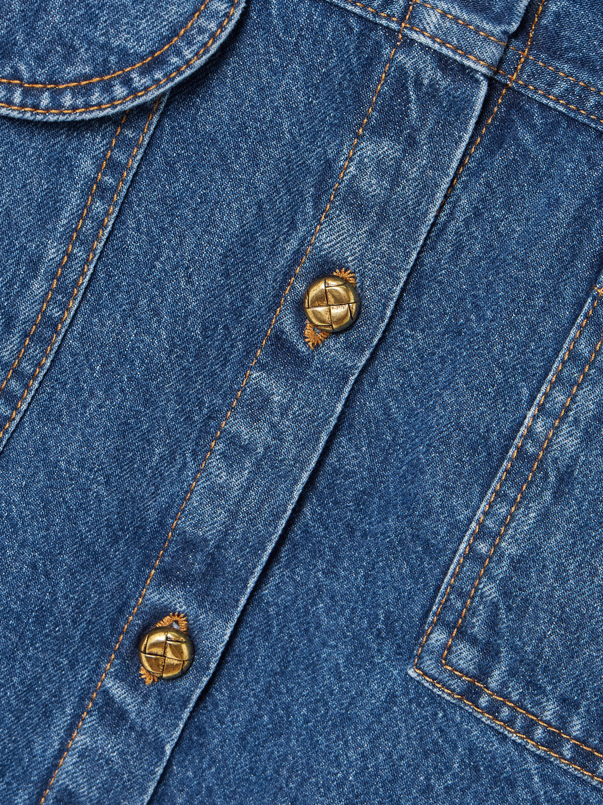 Blazé Milano Nariida Berber Embroidered Denim Shirt In Blue