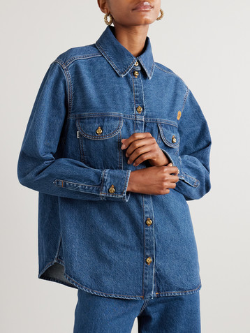 Blazé Milano Nariida Berber embroidered denim shirt