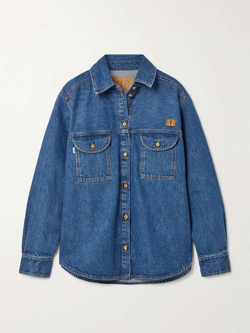 Blazé Milano Nariida Berber Embroidered Denim Shirt