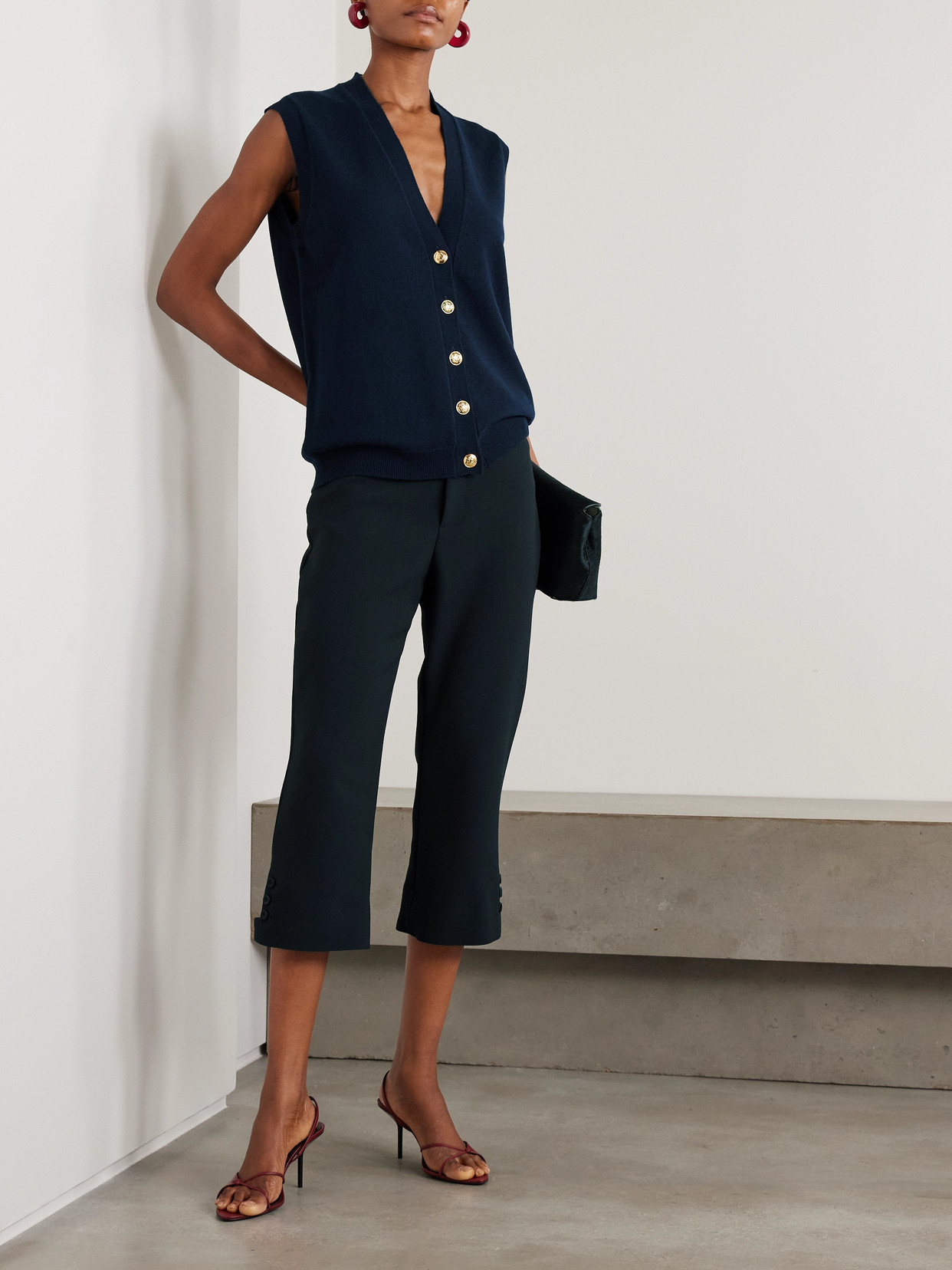 Blazé Milano Highland Wool And Cashmere-blend Vest In Blue