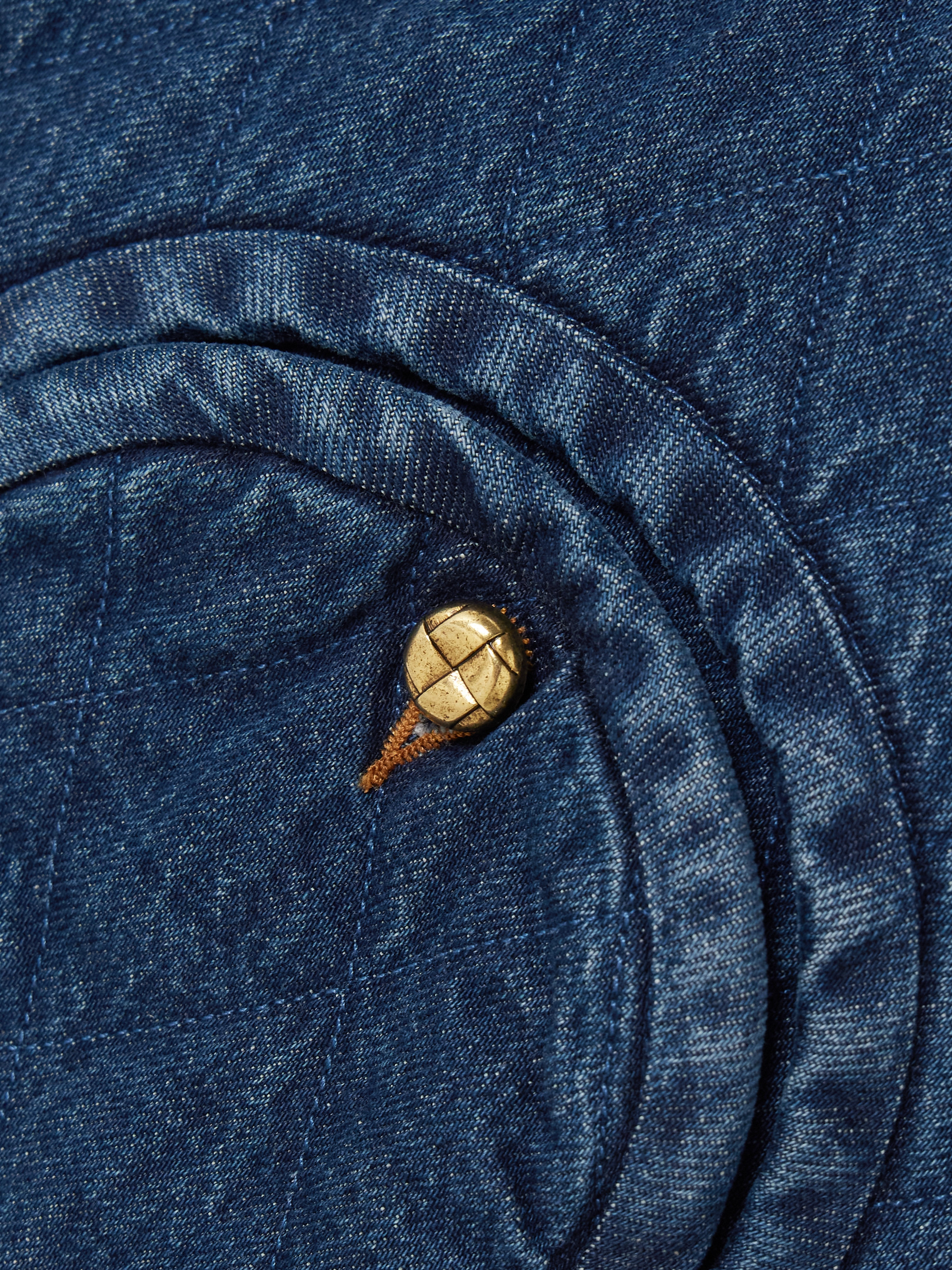 Blazé Milano Suffolk padded quilted denim vest