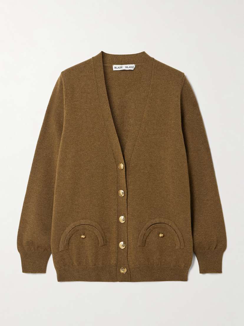Blazé Milano Highland Wool And Cashmere-blend Cardigan