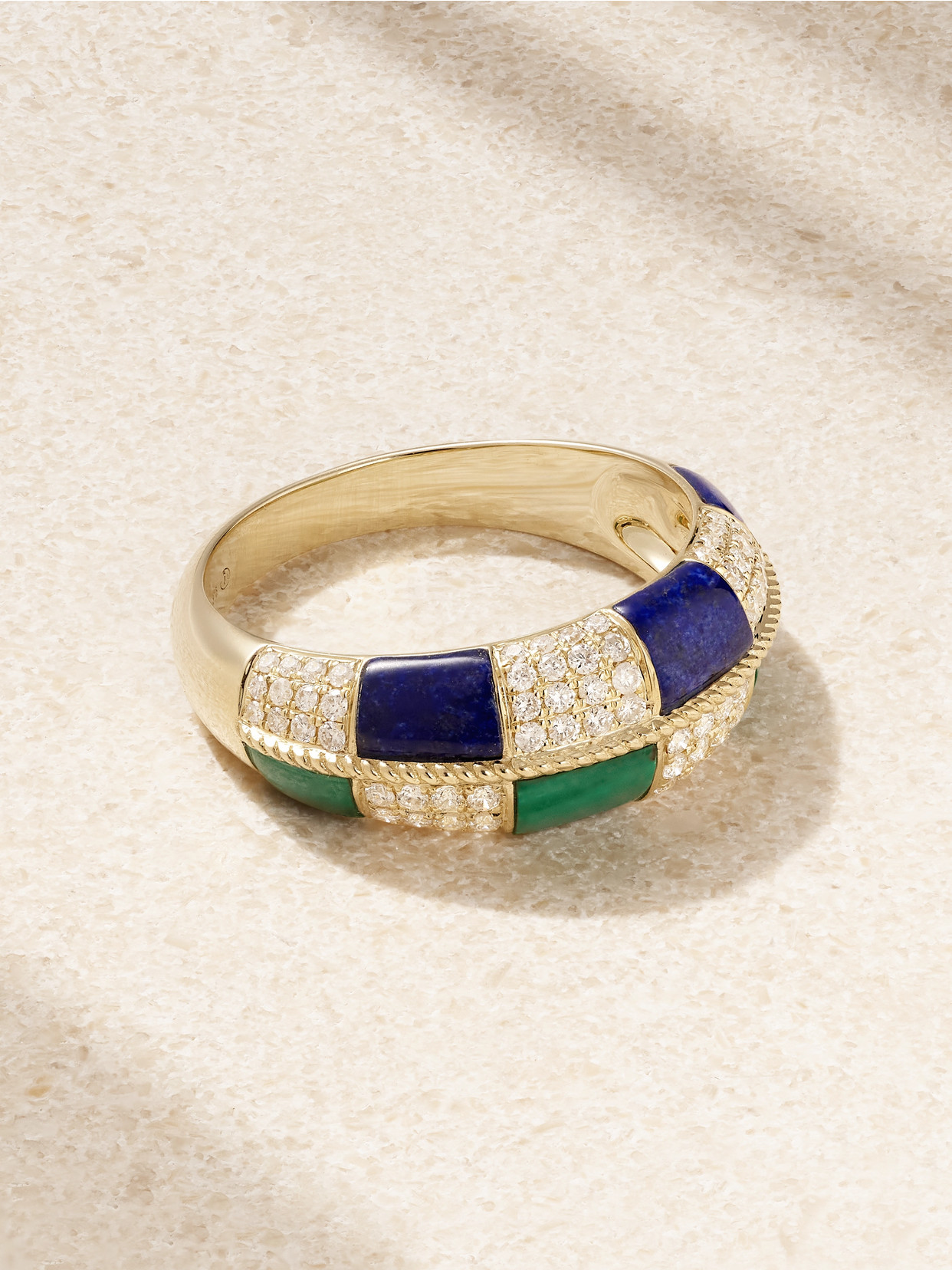Yvonne Léon - Alliance 9-karat Gold Multi-stone Ring - 5