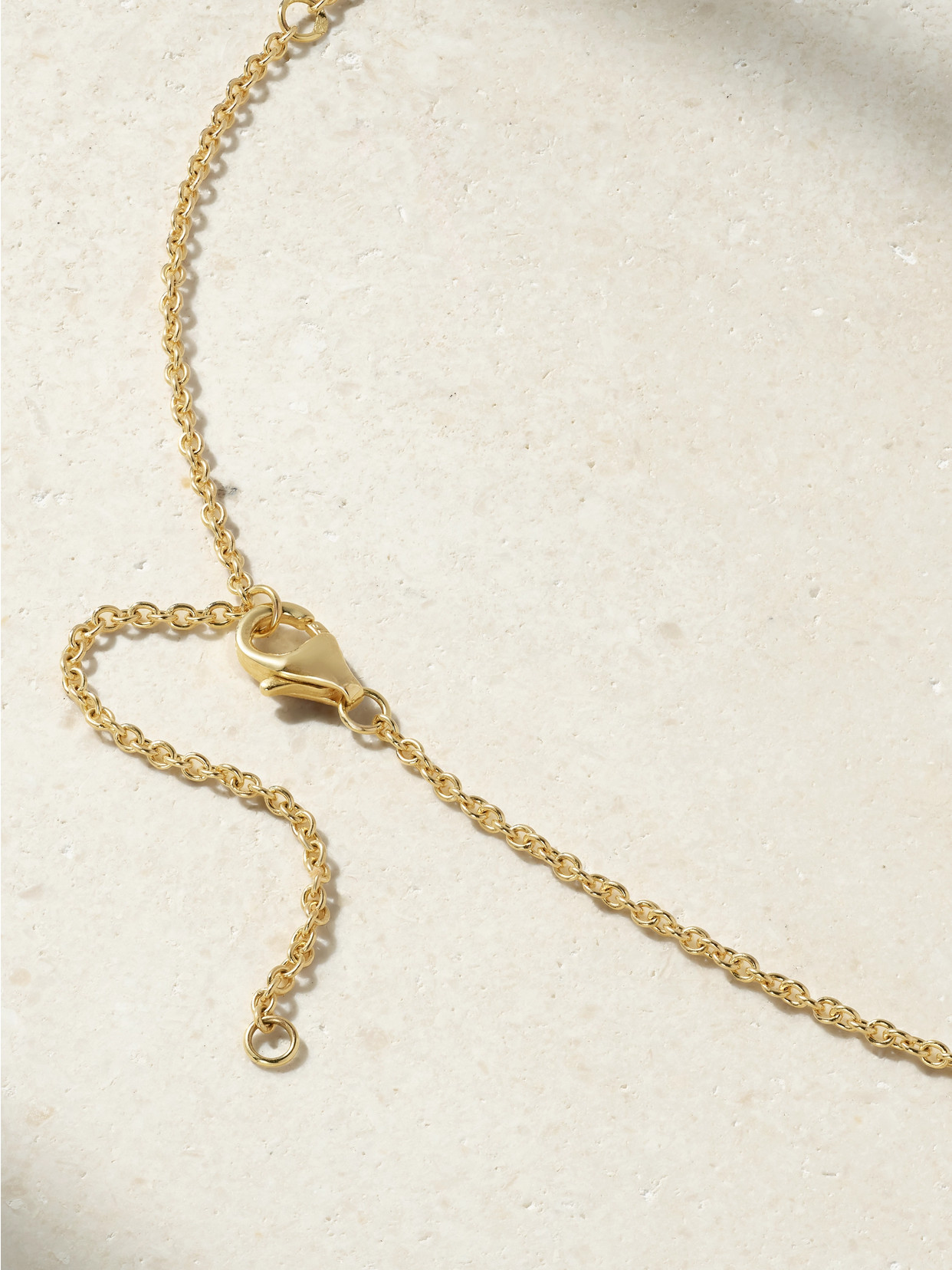 Yvonne Léon La Savane 9-karat Gold, Diamond, Crystal And Enamel Necklace In Gold