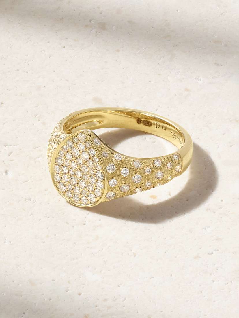 Yvonne Léon Mini Poire 9-karat Gold Diamond Ring