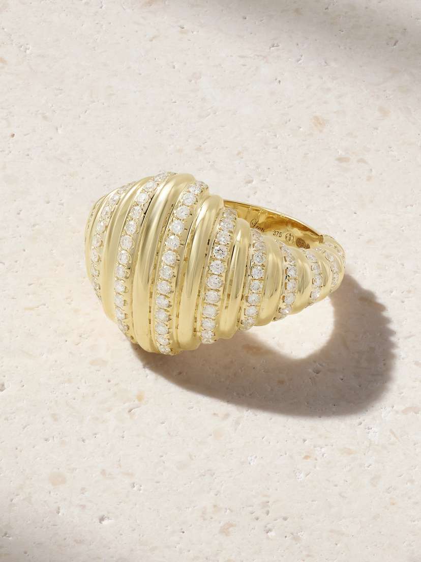 Yvonne Léon Berlingot 9-karat Gold Diamond Ring