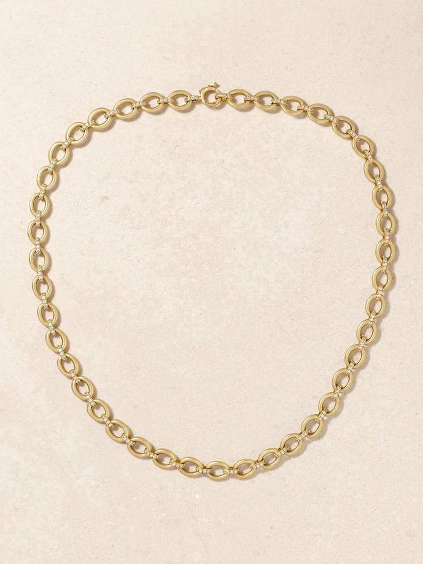 Irene Neuwirth Classic 18-karat Gold Diamond Necklace