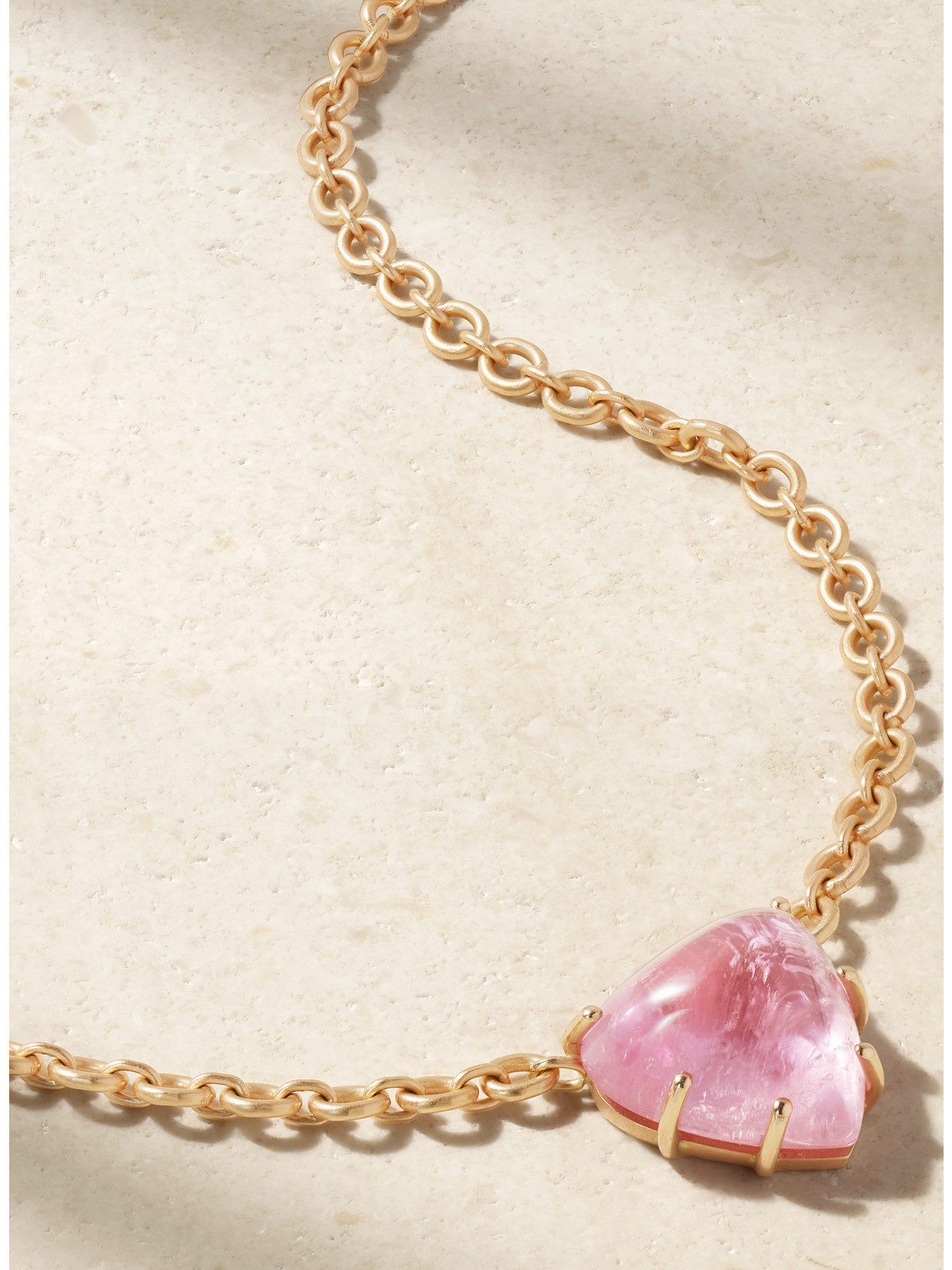 Irene Neuwirth Love 18-karat Rose Gold Tourmaline Necklace