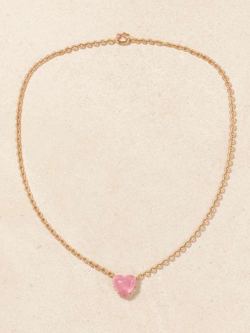 Irene Neuwirth Love 18-karat Rose Gold Tourmaline Necklace