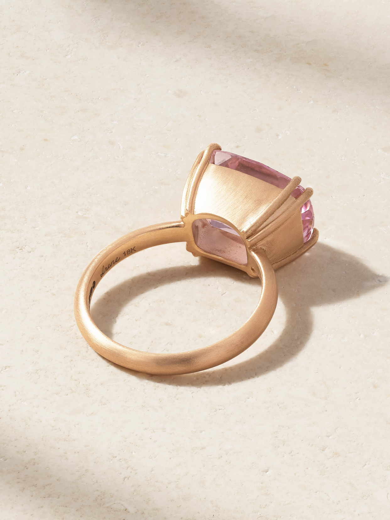Irene Neuwirth Gemmy Gem 18-karat Rose Gold Kunzite Ring