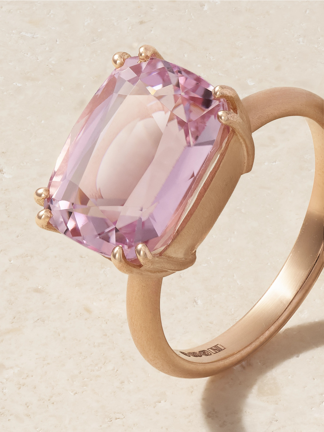 Irene Neuwirth Gemmy Gem 18-karat Rose Gold Kunzite Ring
