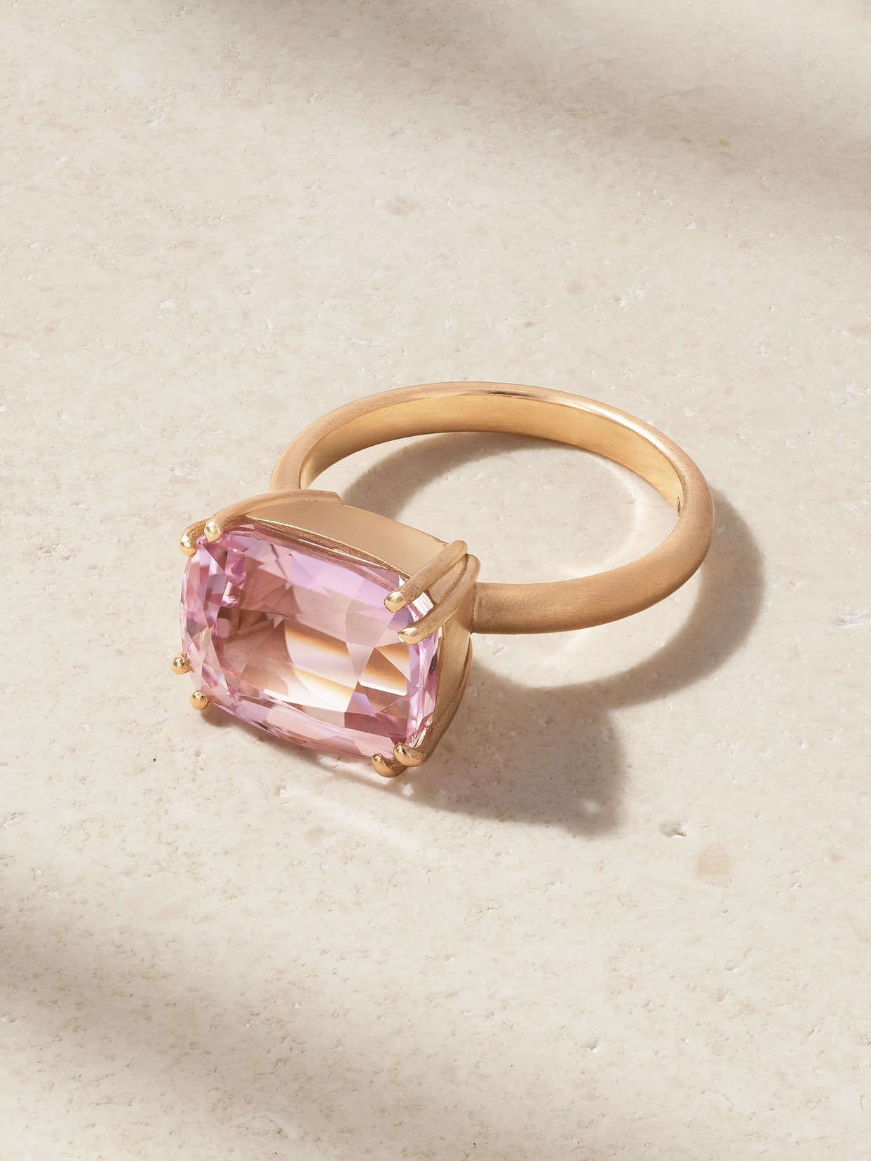 Irene Neuwirth Gemmy Gem 18-karat Rose Gold Kunzite Ring
