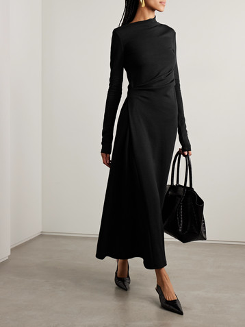 Sportmax Edile draped jersey maxi dress
