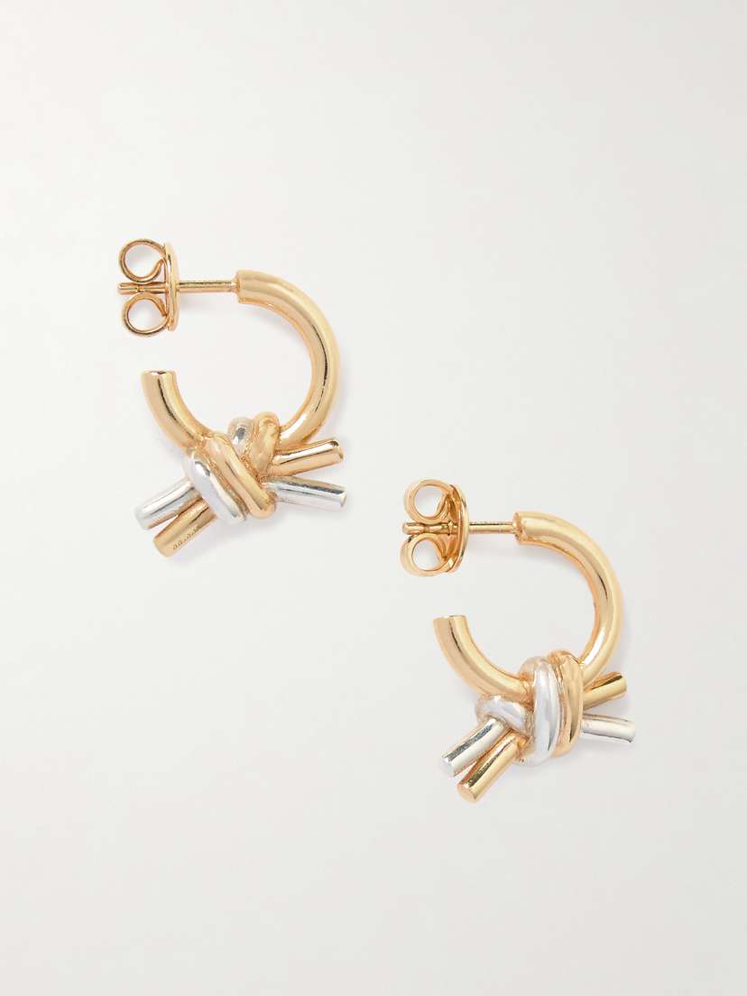 Bottega Veneta plated And Silver Earrings