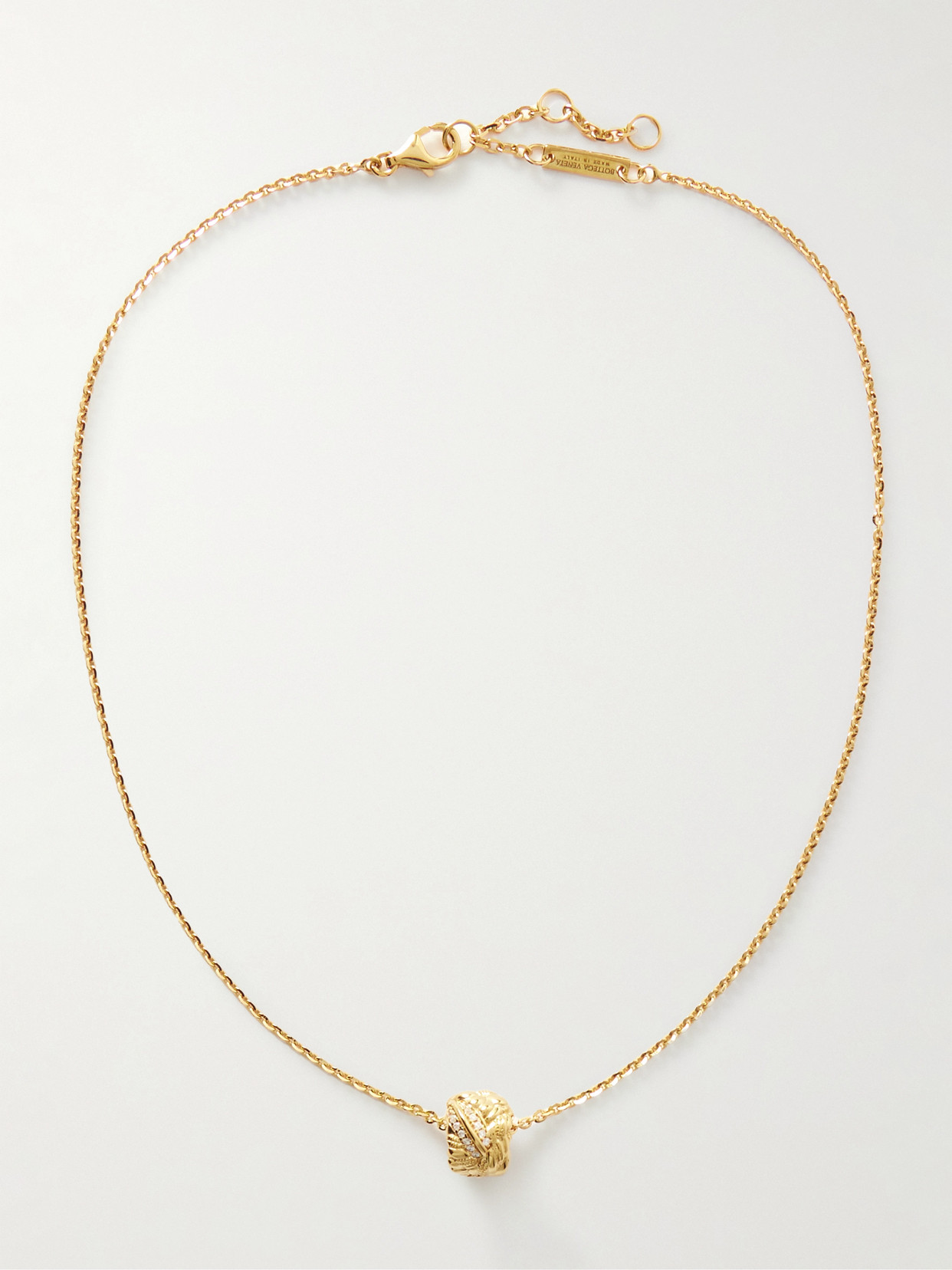 Bottega Veneta Gold-plated Crystal Necklace