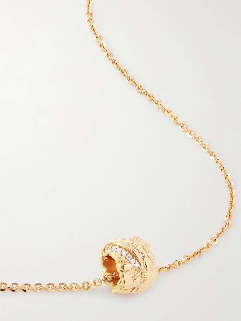 Bottega Veneta plated Crystal Necklace