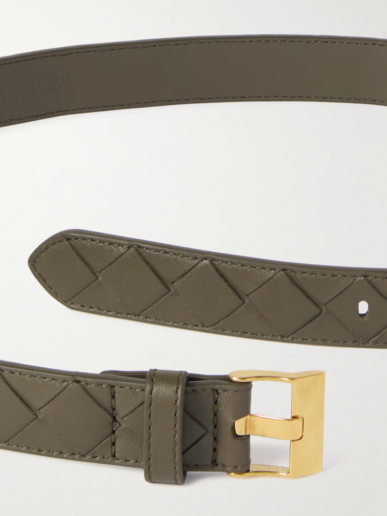 Bottega Veneta Intrecciato Leather Belt