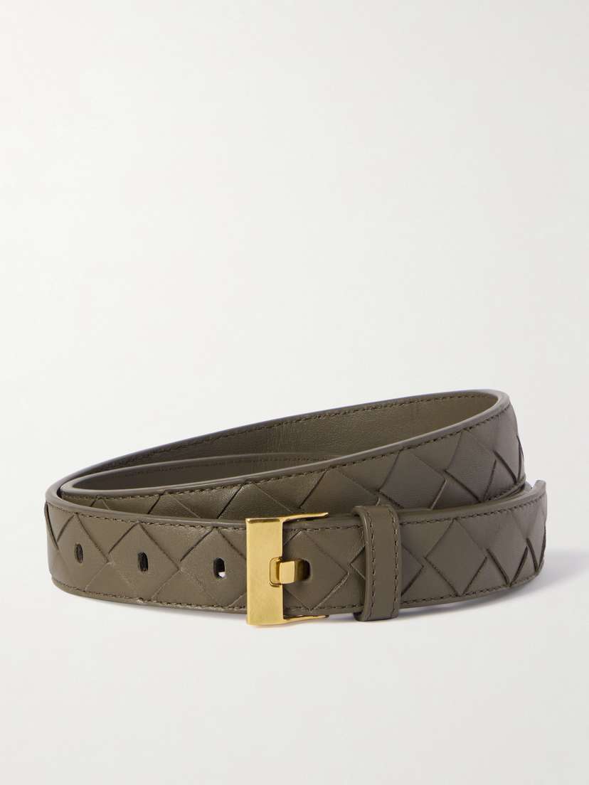 Bottega Veneta Intrecciato Leather Belt