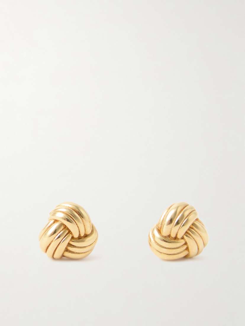 Bottega Veneta Knot Gold-plated Earrings