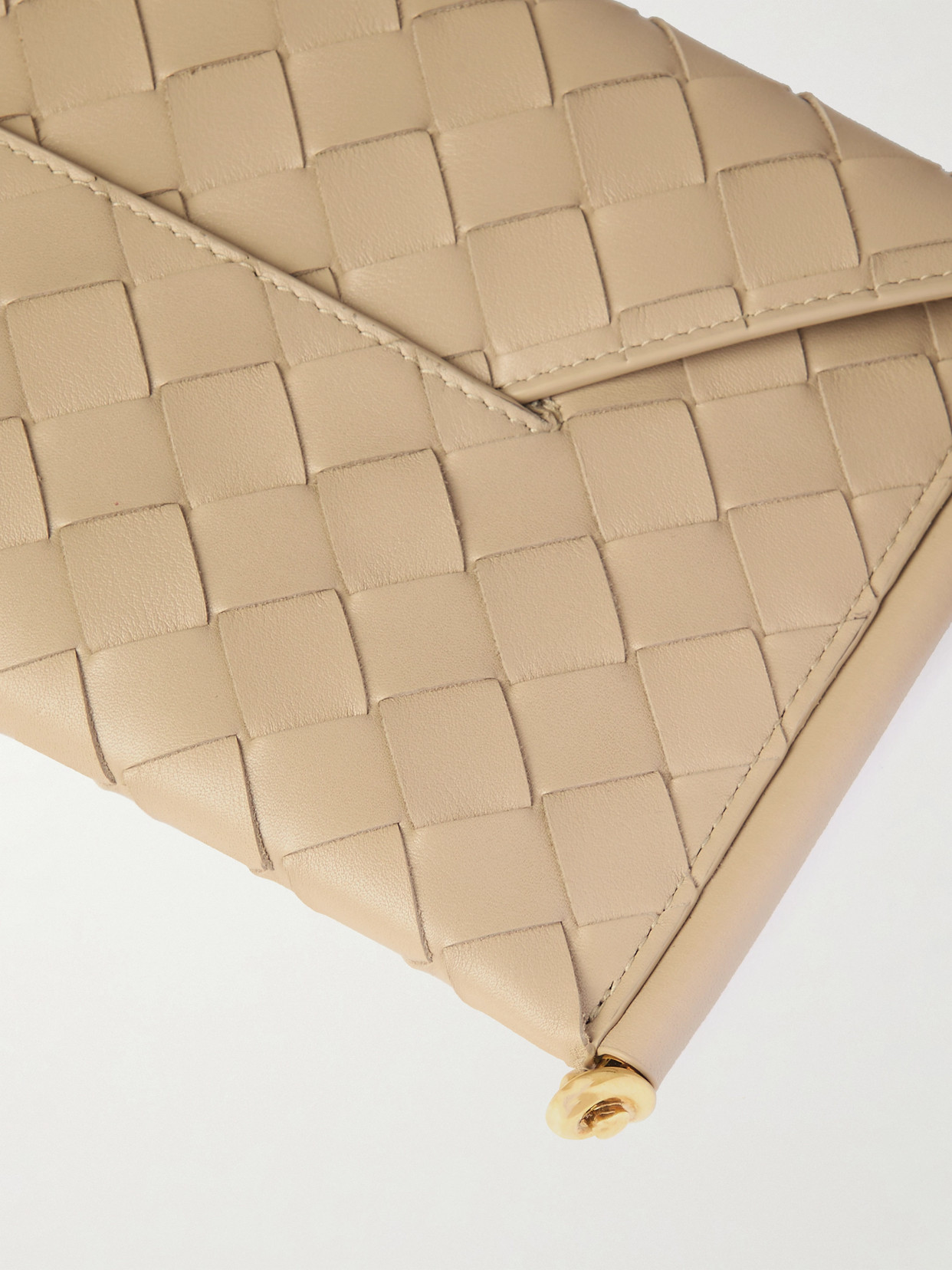 Embellished Intrecciato Shoulder Bag