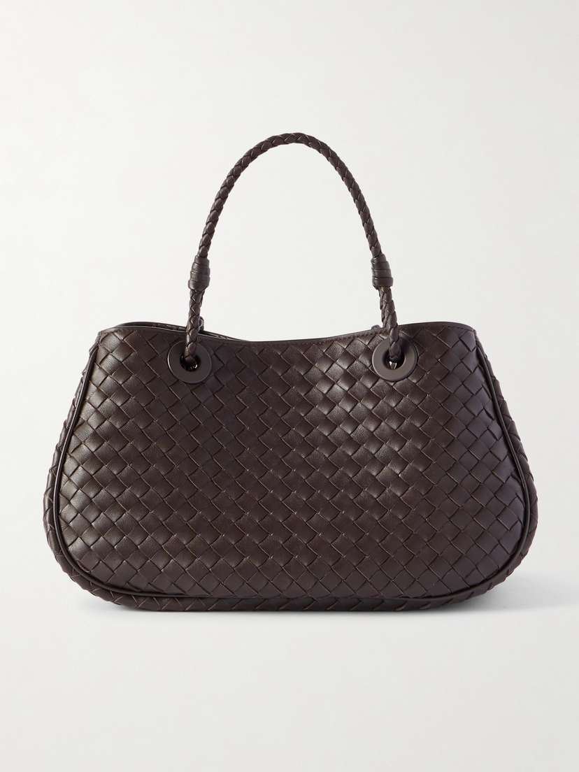 Bottega Veneta Basket Medium Intrecciato Leather Tote