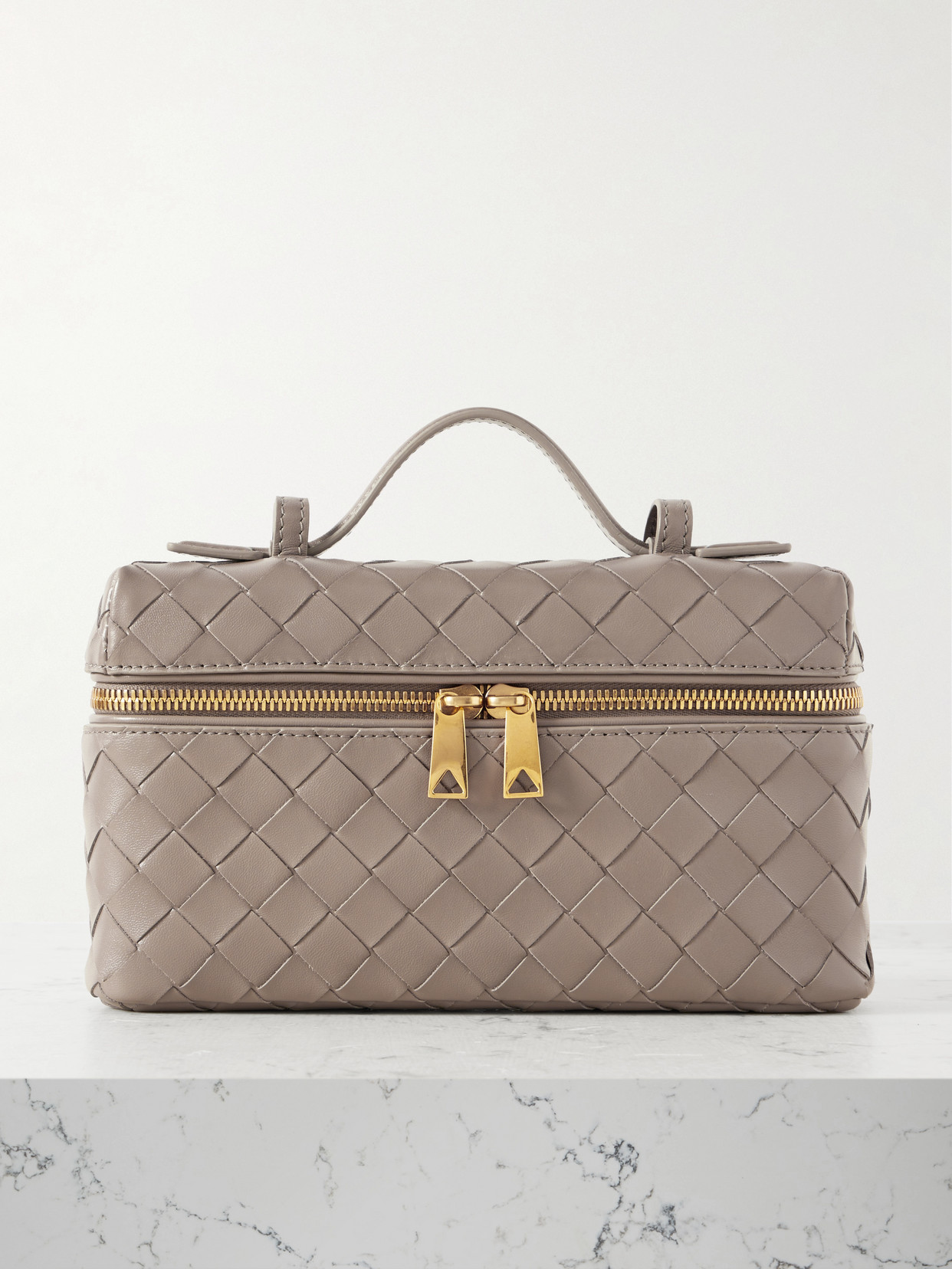 Bottega Veneta Bang Bang Vanity Mini Intrecciato Leather Tote
