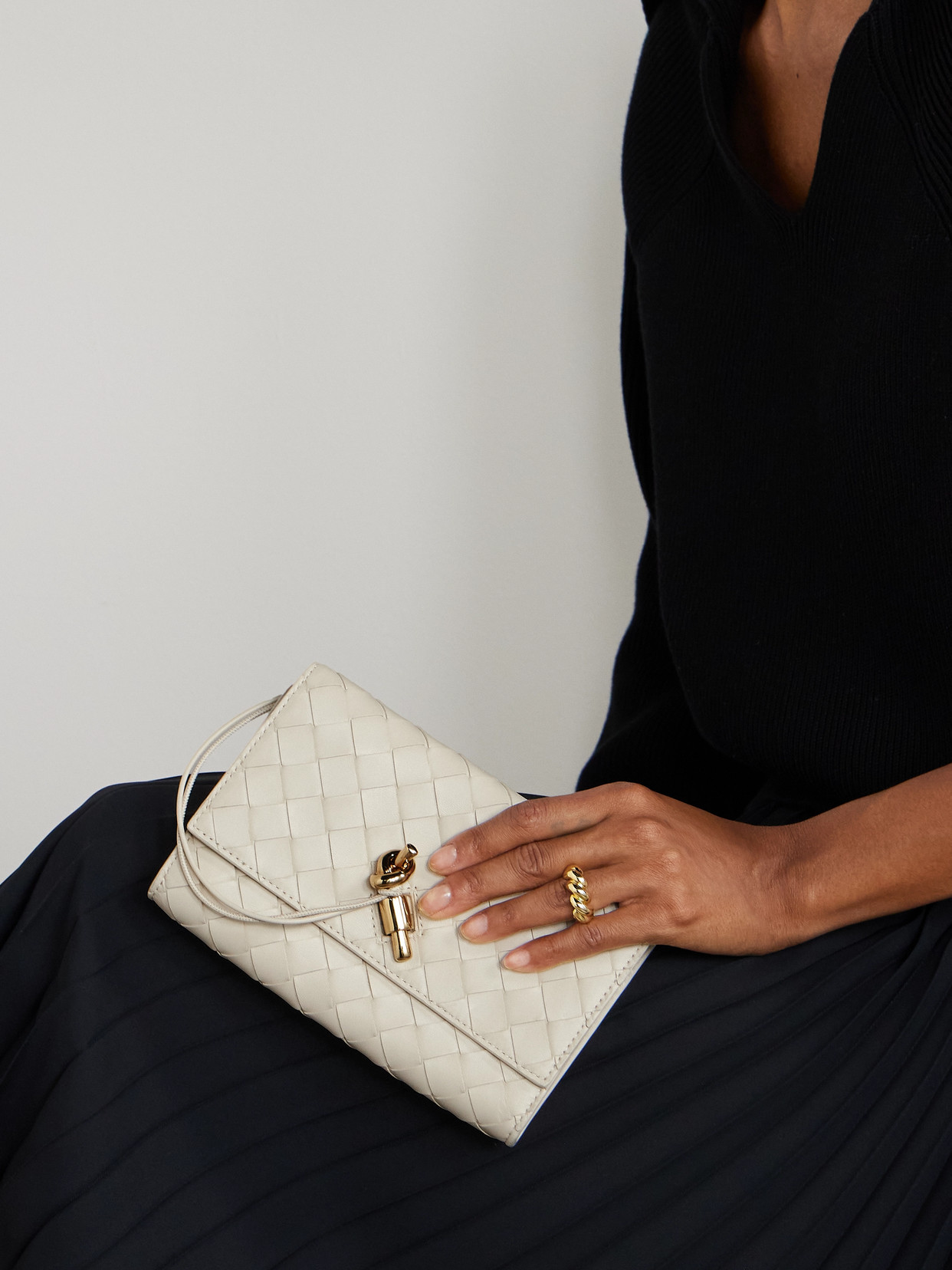 Bottega Veneta Intrecciato Leather Pouch