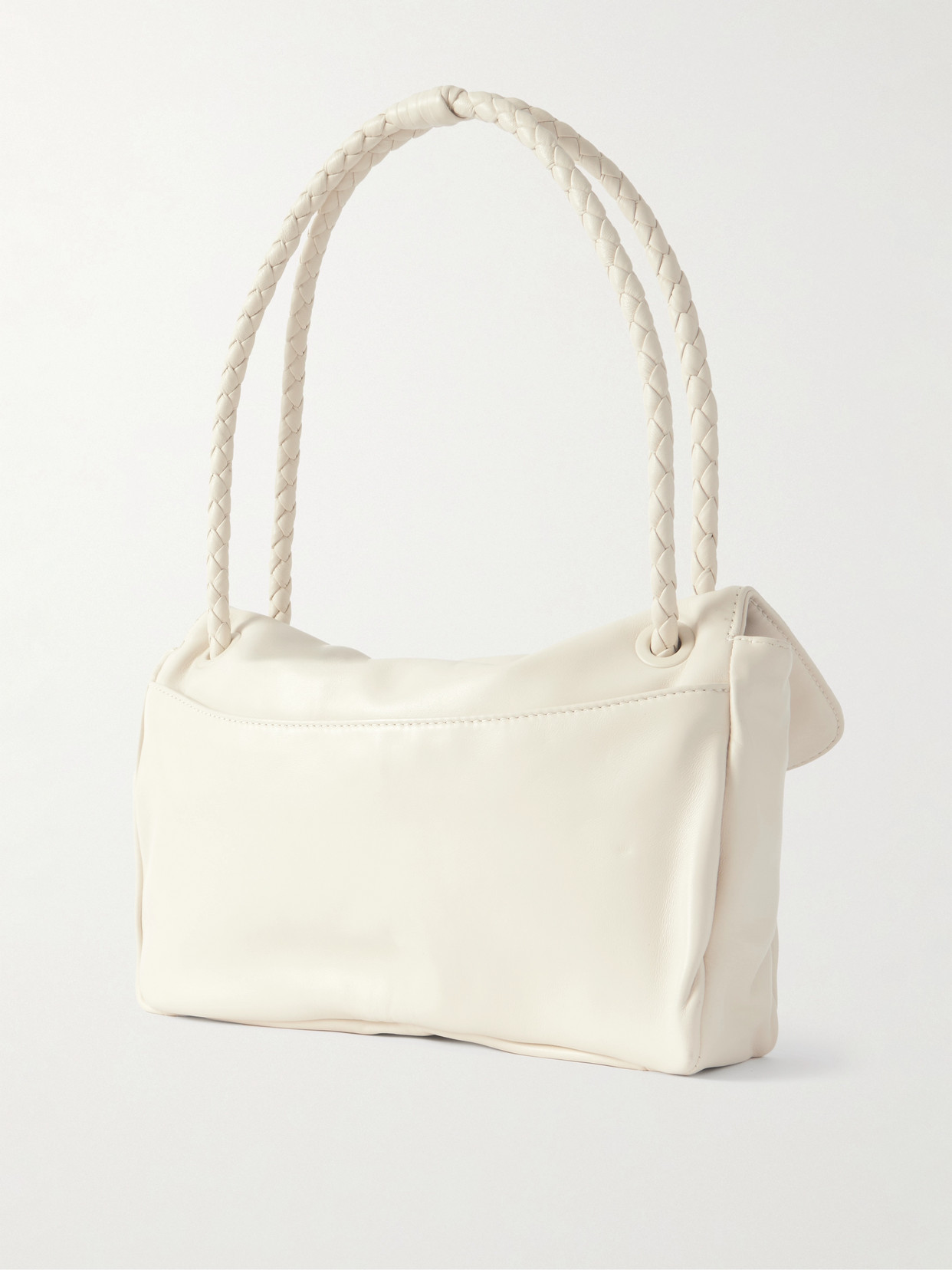 Madison Medium Intrecciato-Trimmed Shoulder Bag
