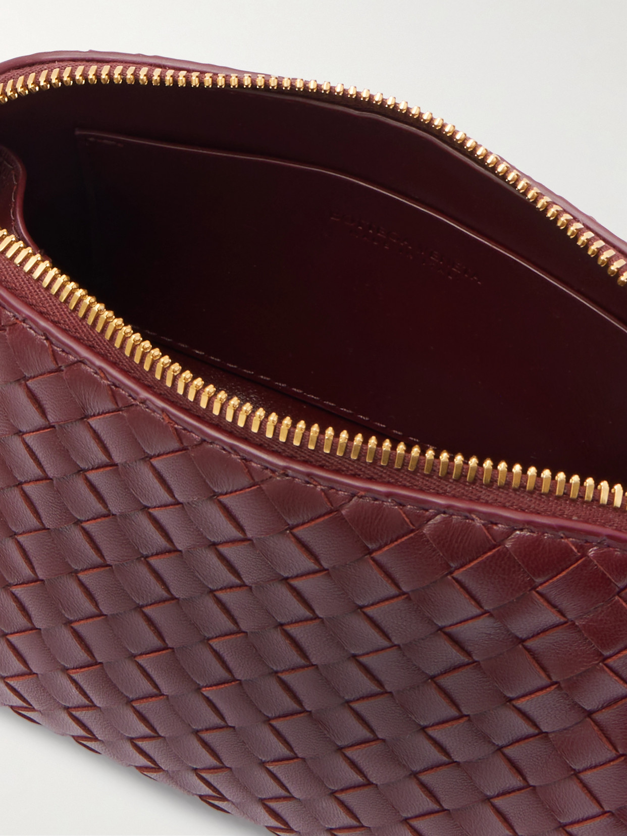 Concert Pouch Intrecciato Leather Shoulder Bag