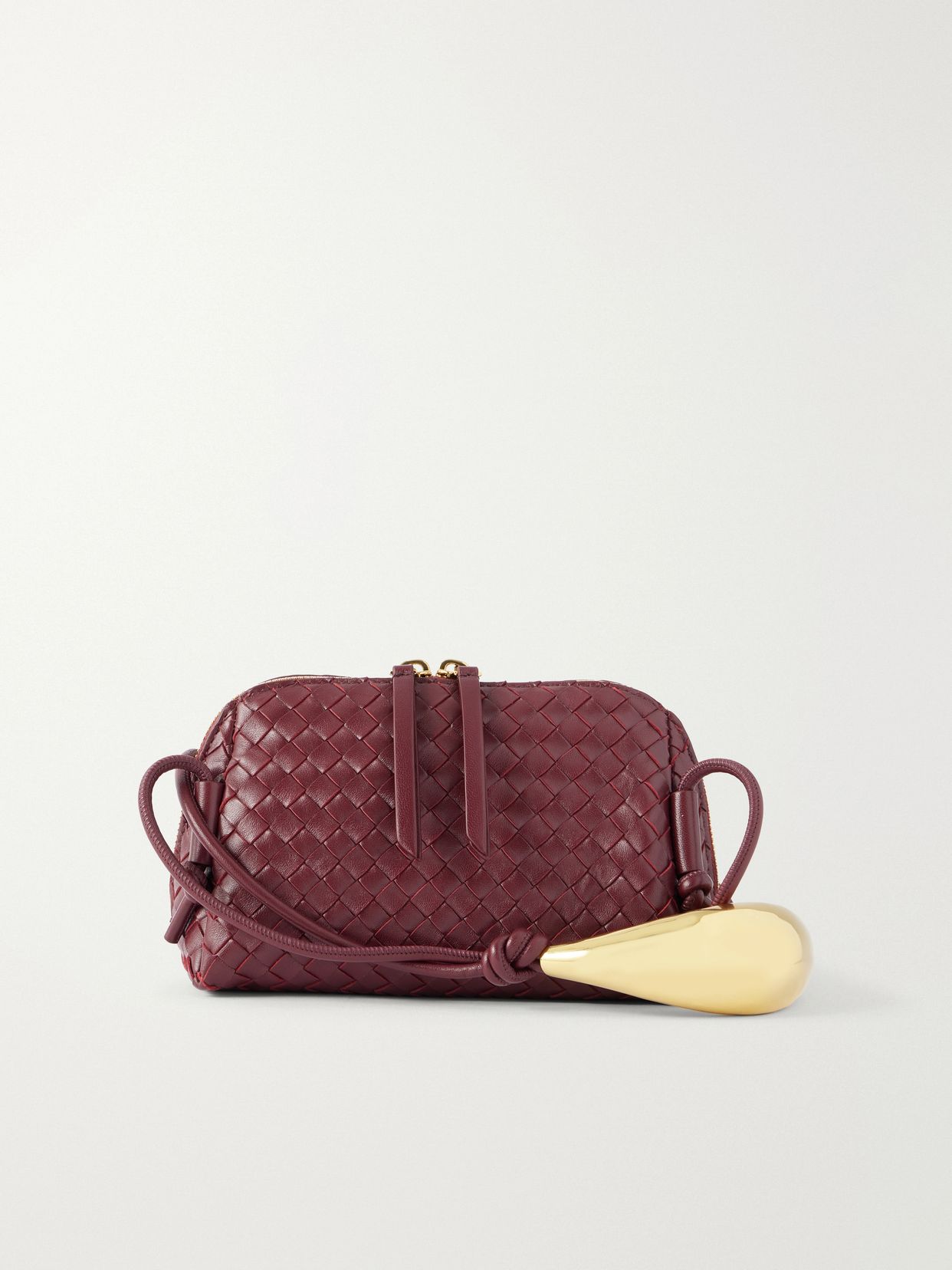 Concert Pouch Intrecciato leather shoulder bag